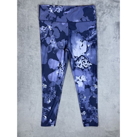 Fabletics Pants - Fabletics Pants Womens XXL Blue Tie Due High Waist Skinny Leggings 1617843